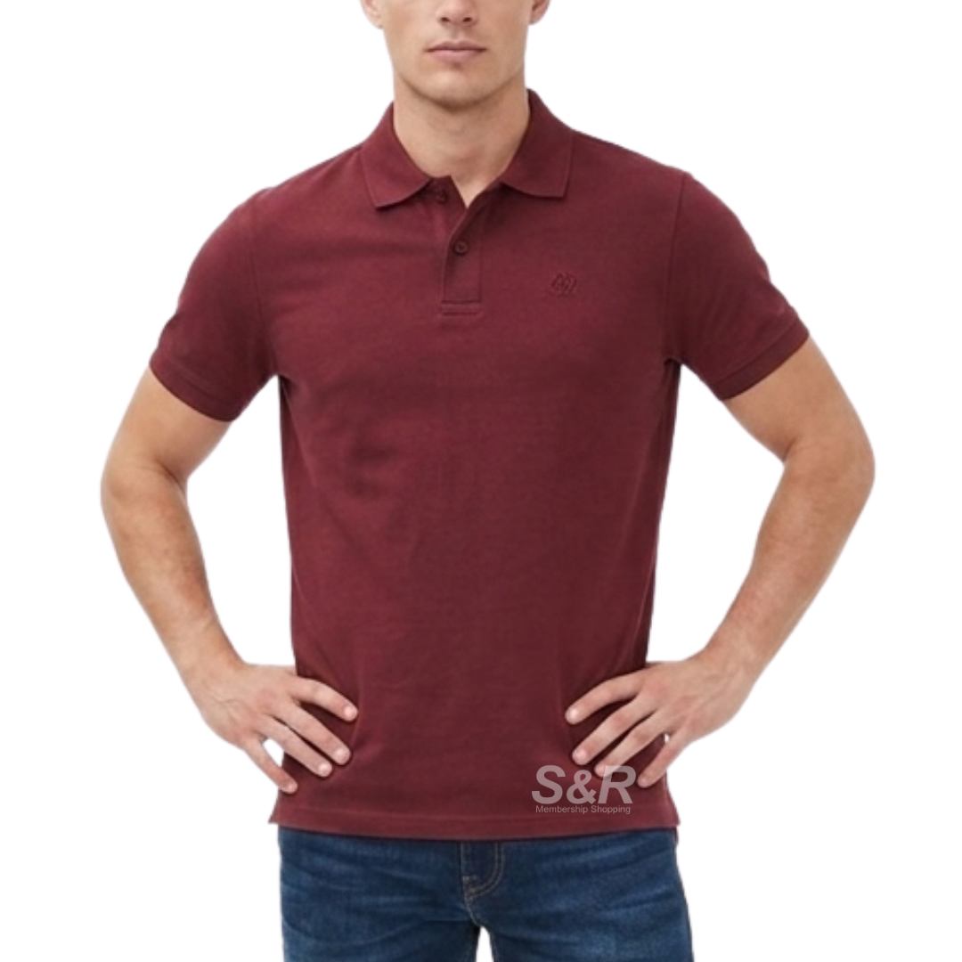 Aeropostale Mens Polo Dark Burgundy